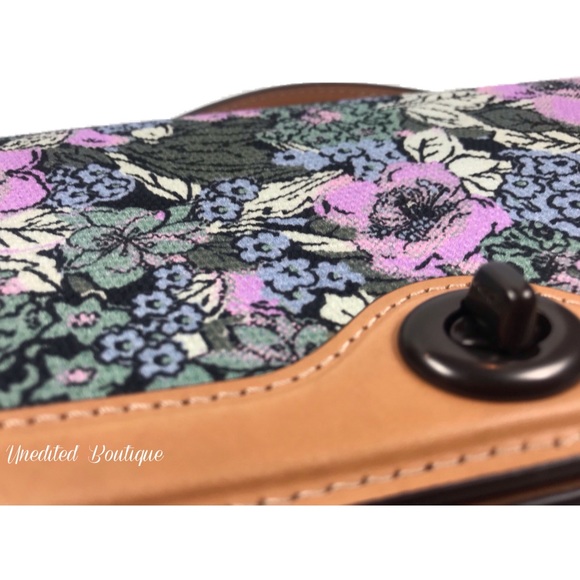 COACH Chain Clutch With Heritage Floral Crossbody - Picture 10 of 14